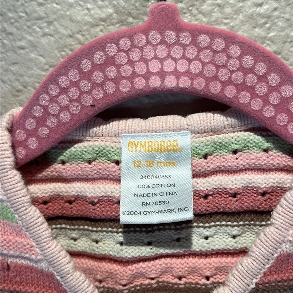 Gymboree Baby Girl’s Vintage Cardigan Sweater Grown With Love Size 12-18 Months - Picture 4 of 7